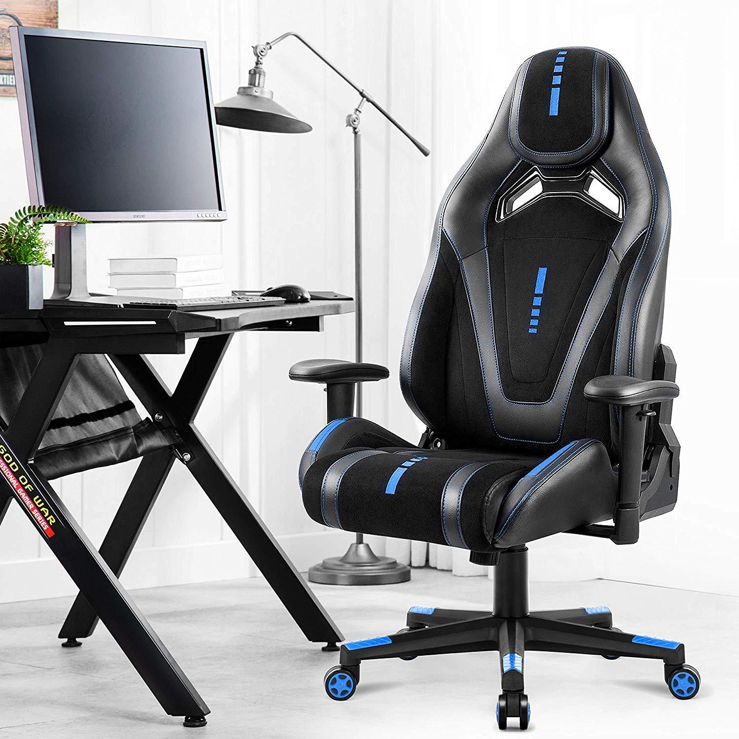 AMOIU Chaise Gamer - Fauteuil de Bureau - Chaise Simili ...